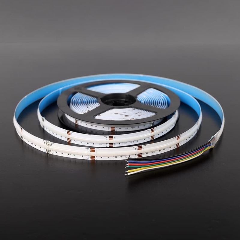 50000 Hours Lifespan RGBCCT COB LED Strip Light for Living Room and Bedroom Lighting
