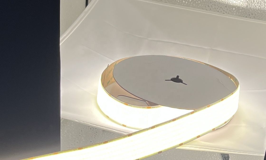 Dimmable Copper Cob Ribbon Rope Flexible Cob Led Strip High Density 1600leds Per Meter 3500K Ra 90 0.3kg 24v 30mm Width