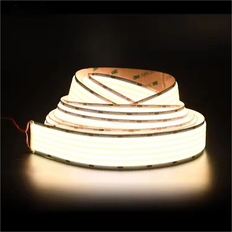 Super Wide 1600LEDs Ultra Wide COB LED Strip 80 Color Rendering Index IP20 Rated 30000 Working Hours for Project