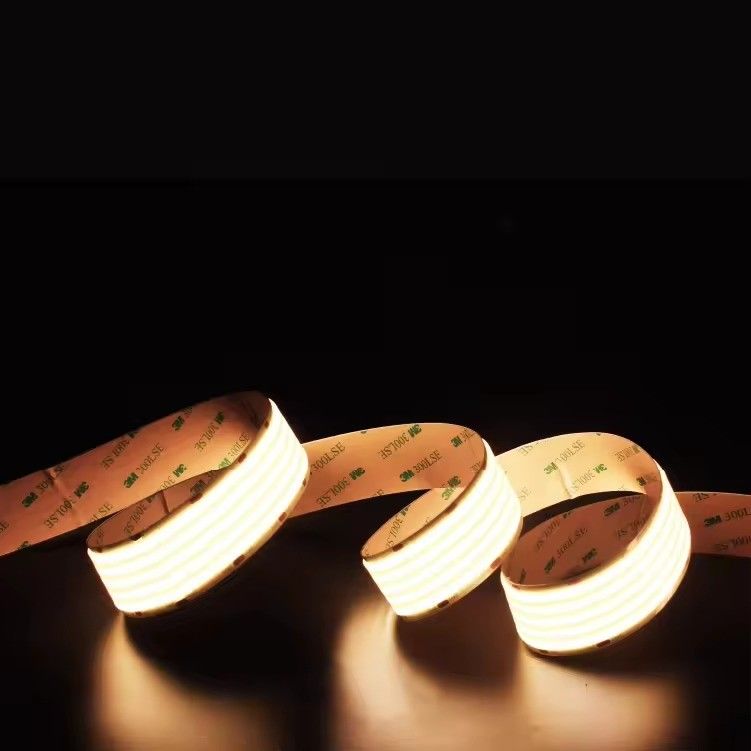 Super Wide 1600LEDs Ultra Wide COB LED Strip 80 Color Rendering Index IP20 Rated 30000 Working Hours for Project