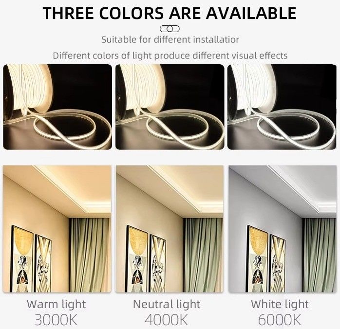 High Voltage 80 CRI 288leds COB LED Strip Light for Indoor and Outdoor Applications 110V 220V