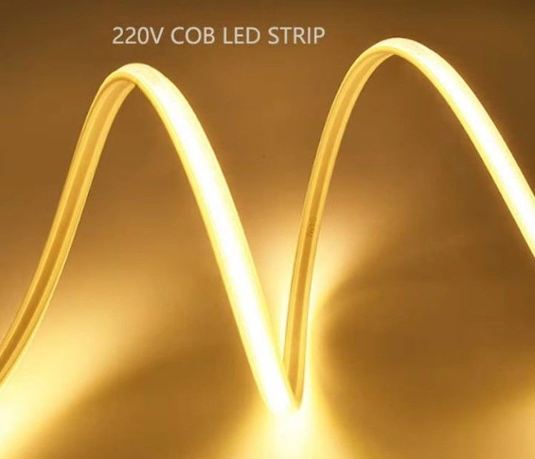 High Voltage COB LED Strip 50m/roll 100m/roll DEFAULT Waterproof IP65 Dimmer Support