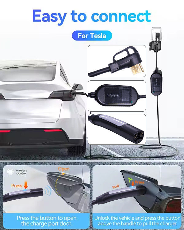 LCD Indicator Light EV Fast Charger for TSL Level 2 Energy Vehicles in Box Type