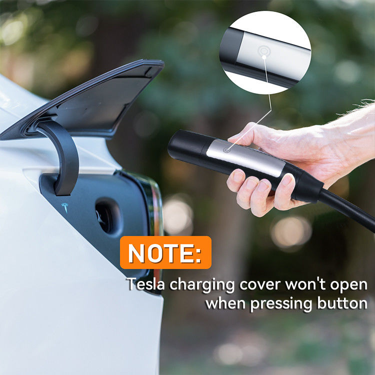 16A 3.7kW 1 Phase EV Charger with Cable Waterproof for Electric Vehicles White/Black Box Type LCD Indicator Light