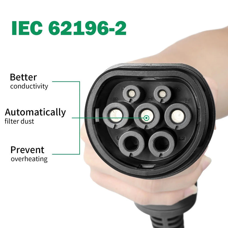 45X28X18 Cm Single Package Size EV Charger for Charging in -30C- 55C Temperature Range